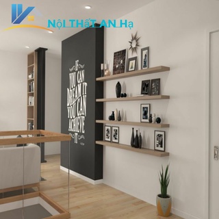 Kệ gỗ treo tường dài 1m10cm rộng 15cm kệ treo tường