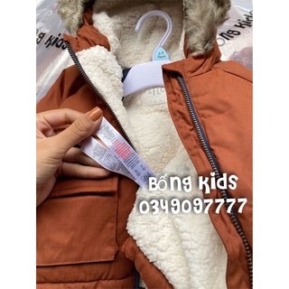Áo Parka Bé Trai Lót Cừu Cam Đất F&F