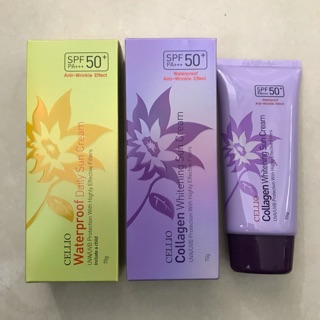KEM CHỐNG NẮNG DƯỠNG DA CELLIO SPF 50PA+