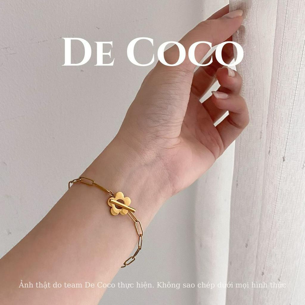 Bộ phụ kiện vòng cổ, vòng tay De Coco Lensy xích hoa