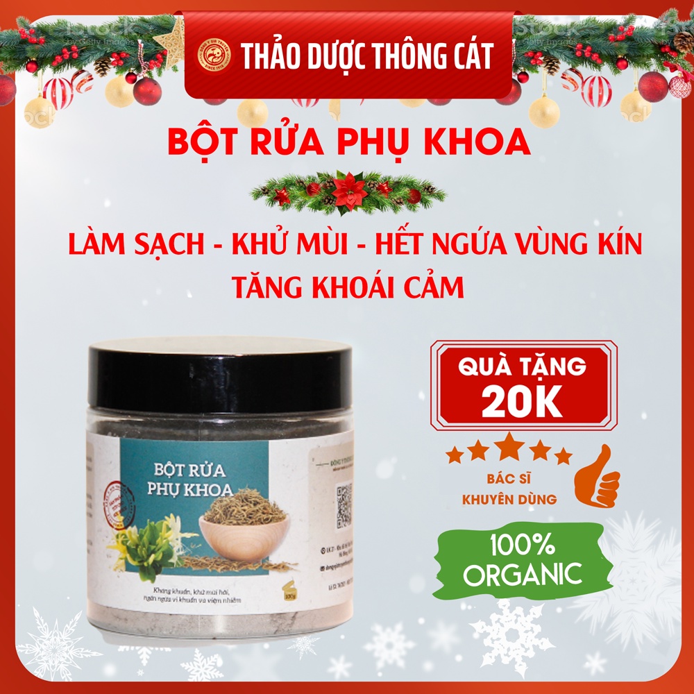 Bột rửa phụ khoa thảo dược Thông Cát giúp làm sạch, khử mùi, hết ngứa vùng kín, tăng khoái cảm trong chuyện chăn gối