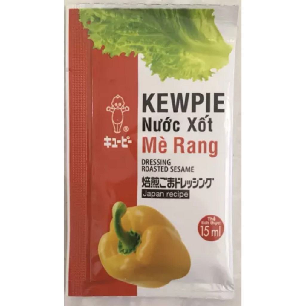 [40 gói x 15ml] Nước xốt mè rang [VN] KEWPIE Dressing Roasted Sesame (hty-hk5)