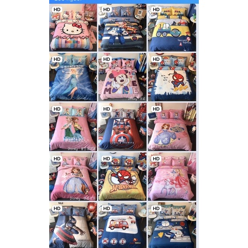 Bộ chăn ga gối cotton Disney cao cấp cho bé