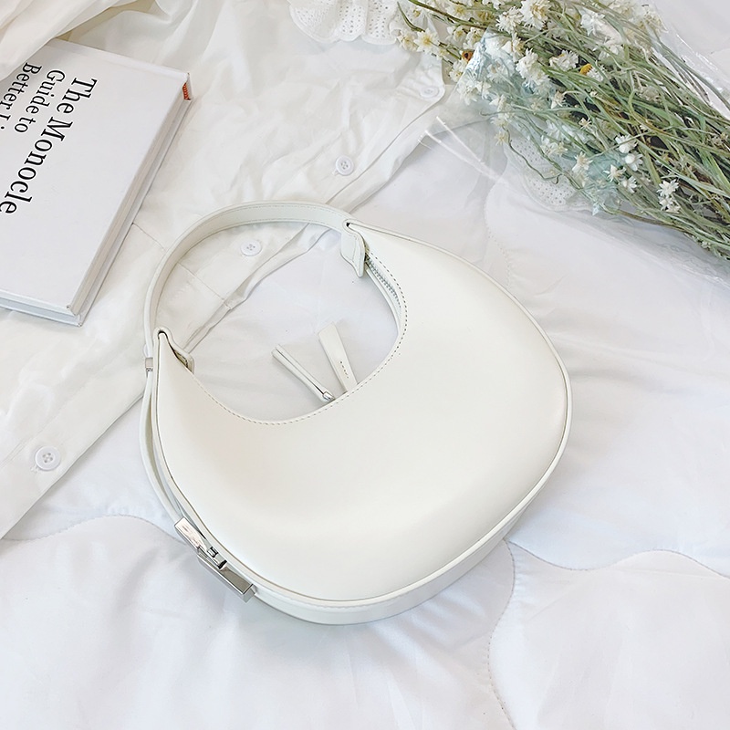 Túi đeo dưới cánh tay Hình Tròn Nhỏ Màu Hồng Phong Cách Hàn Quốc Thời Trang Mùa Hè Cho Nữ