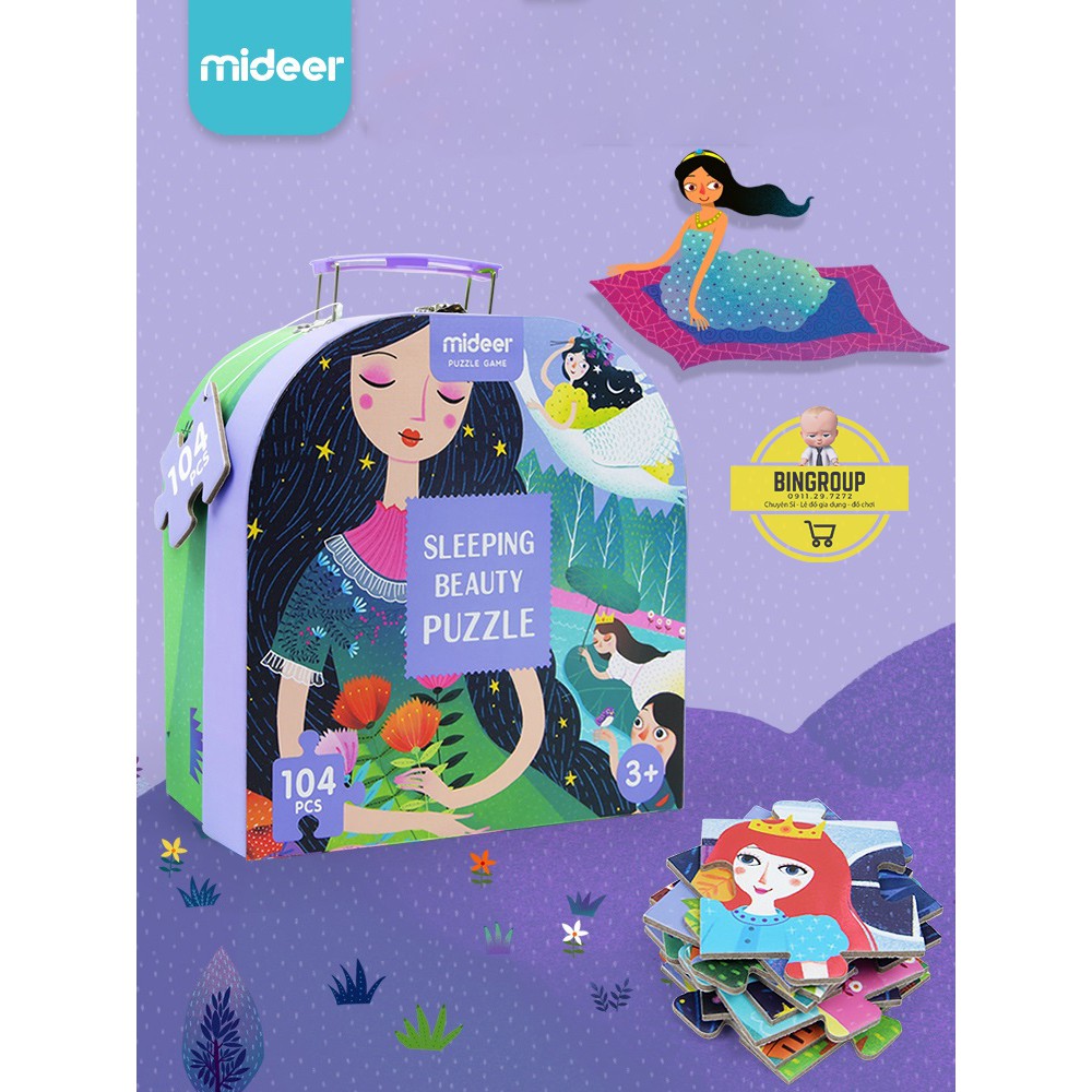 [FreeShip – Hàng Nhập Khẩu] Xếp Hình Công Chúa Ngủ Trong Rừng - Sleeping beauty puzzle Mideer