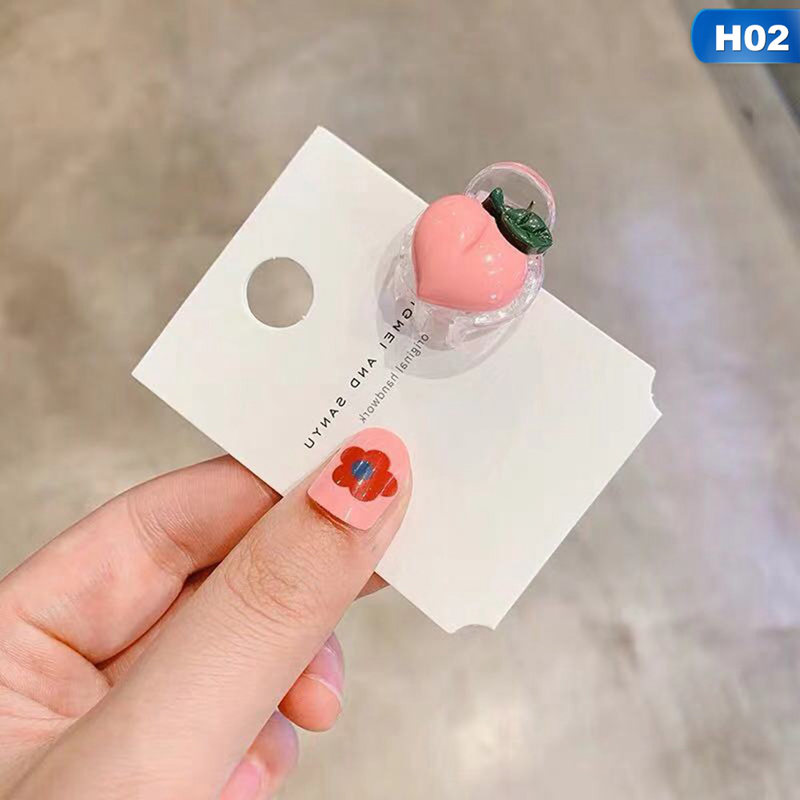 Kẹp tóc mini trong hình trái cây dễ thương cho nữ