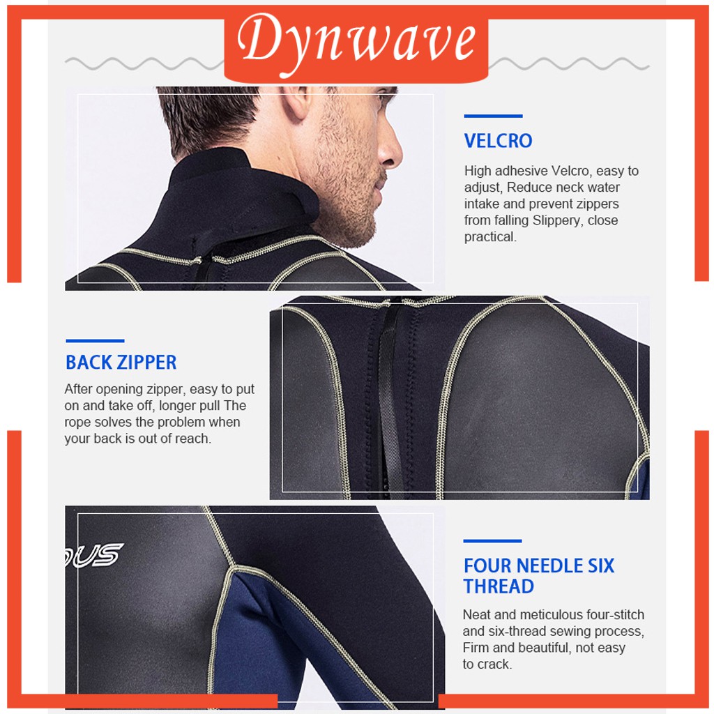 Bộ Đồ Lặn Ngắn Tay Dày 3mm Thời Trang Mùa Hè Cho Nam