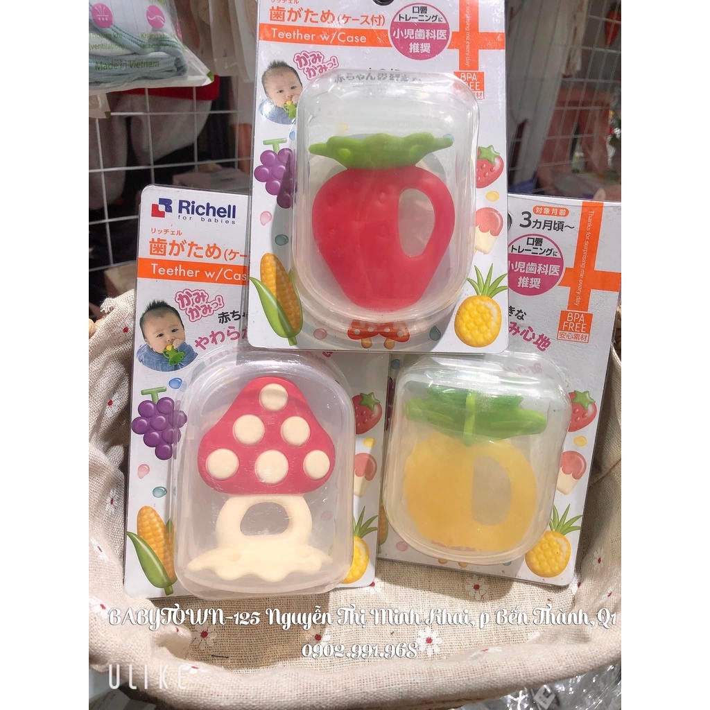 [Chính Hãng] Gặm nướu silicone có hộp Richell