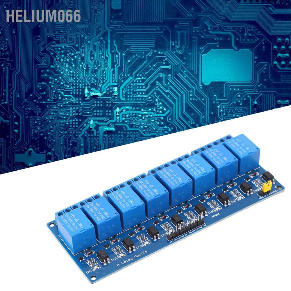 Helium066 Mô-đun chuyển tiếp 2 cái 8 kênh Bộ cách ly bảng mạch Optocoupler PLC Phụ kiện cho PIC AVR 51