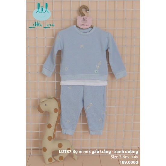 Bộ nỉ Lil Little Love cho bé