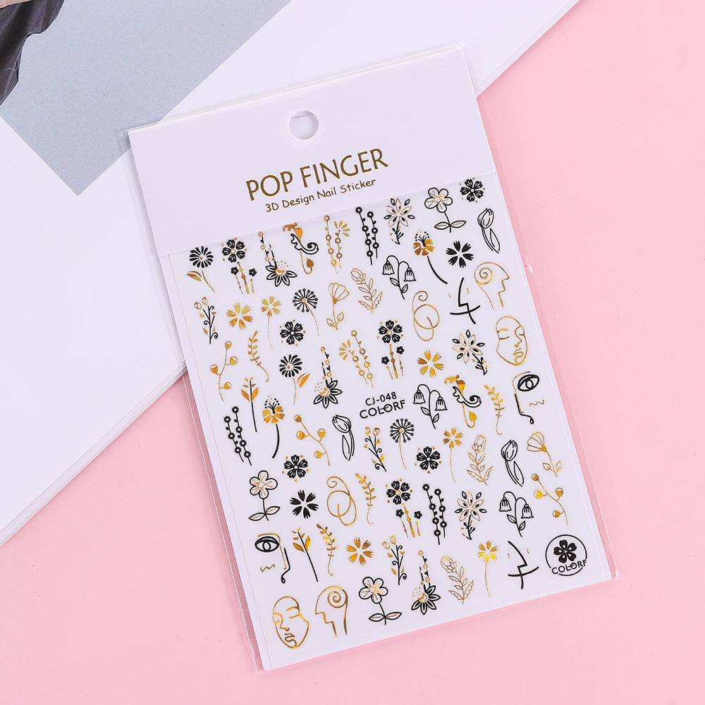 Sticker Dán Móng Hoạ Tiết Lá Mới