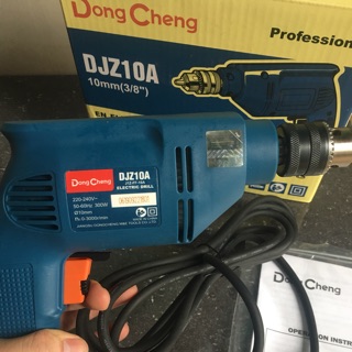 Máy khoan điện Dongcheng hàng chính hãng đầu 10ly kim loại