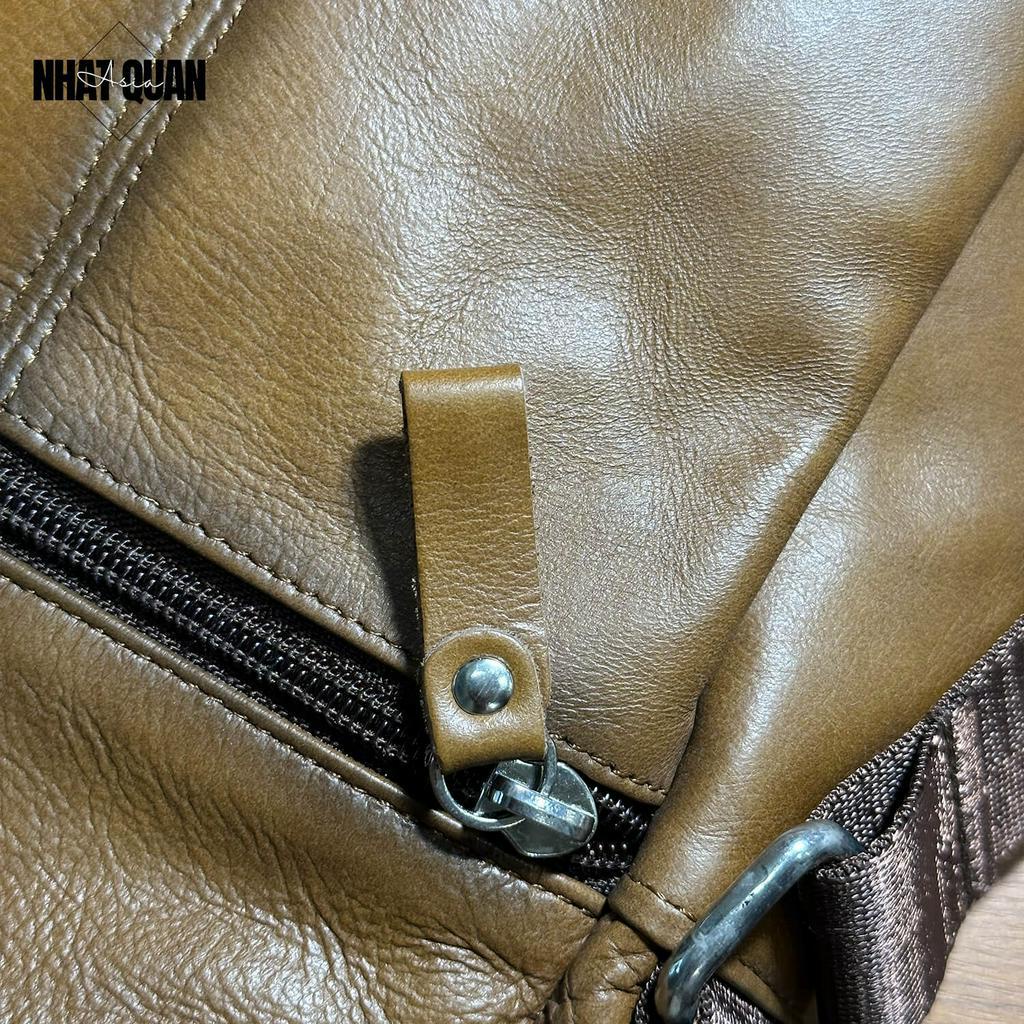Túi đeo chéo da bò thật 100% mềm mại phong cách cao cấp - Nhật Quân Asia nhatquanasia