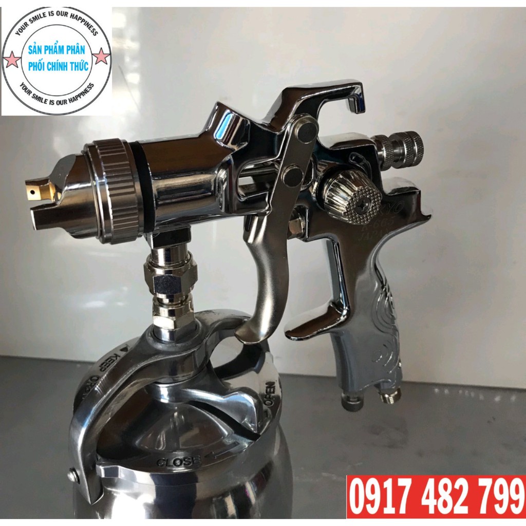 SÚNG PHUN SƠN PHUN KEO TẠO HẠT TRÊN LOA THÙNG BÉC 2.0