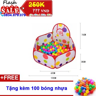 Lều bóng cho bé - Kèm 100 bóng