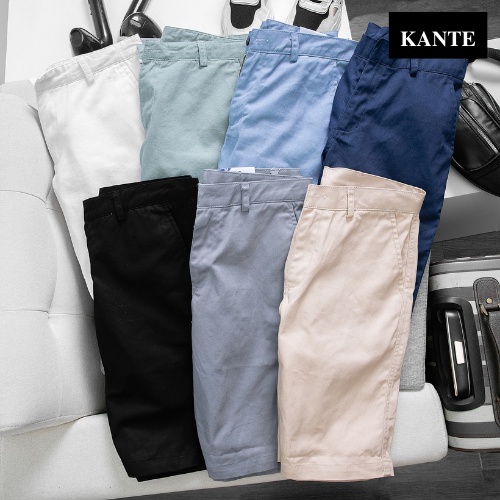 Quần Short Kaki KANTE 6 Màu Chất Vải Mềm Mịn Thoáng Mát Kiểu Dáng Hàn Quốc