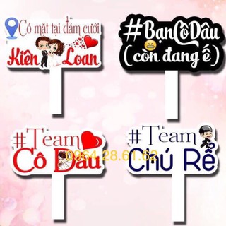 Combo 4 hastag cầm tay chụp ảnh seo phì đám cưới