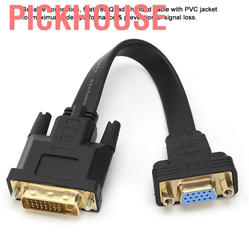 Bộ Chuyển Đổi Pickhouse Dvi D Dual Link 24 + 1 Male Sang Vga Female