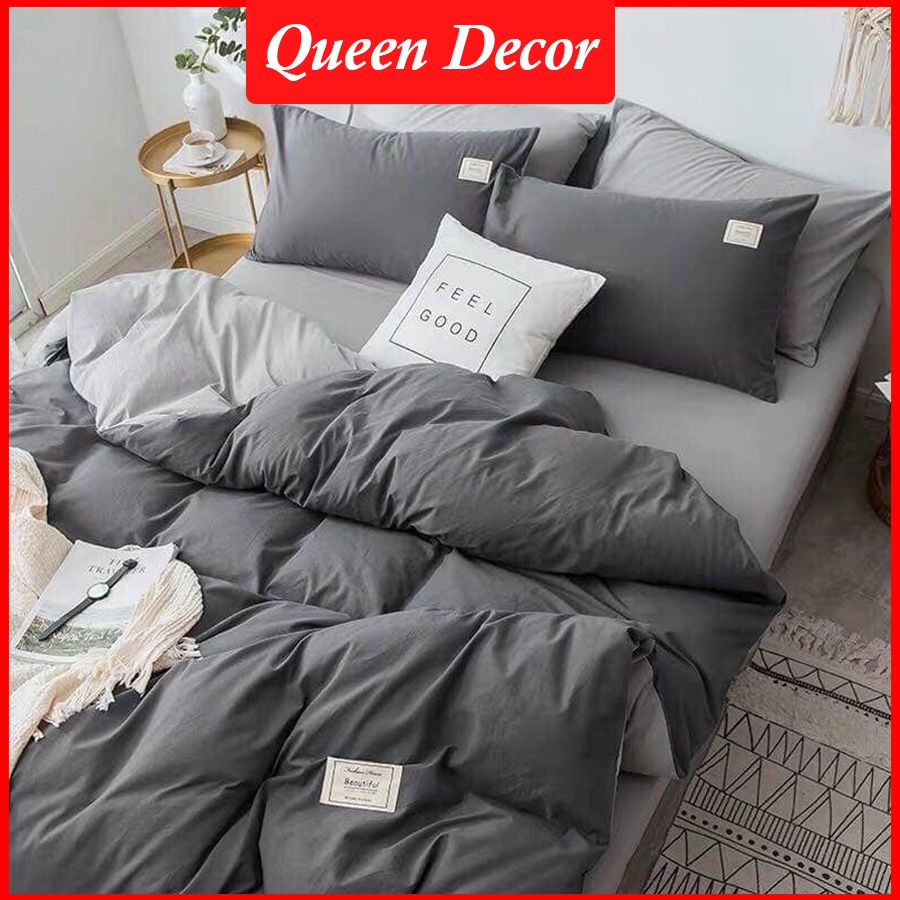 Bộ Chăn Ga Gối, Ga Giường Cotton Cotton Tici Hàn Quốc Set 5 Món M2, M6, M8, 2M2 - Queen Decor | BigBuy360 - bigbuy360.vn