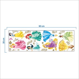 Decal hình dán tường công chúa cho bé