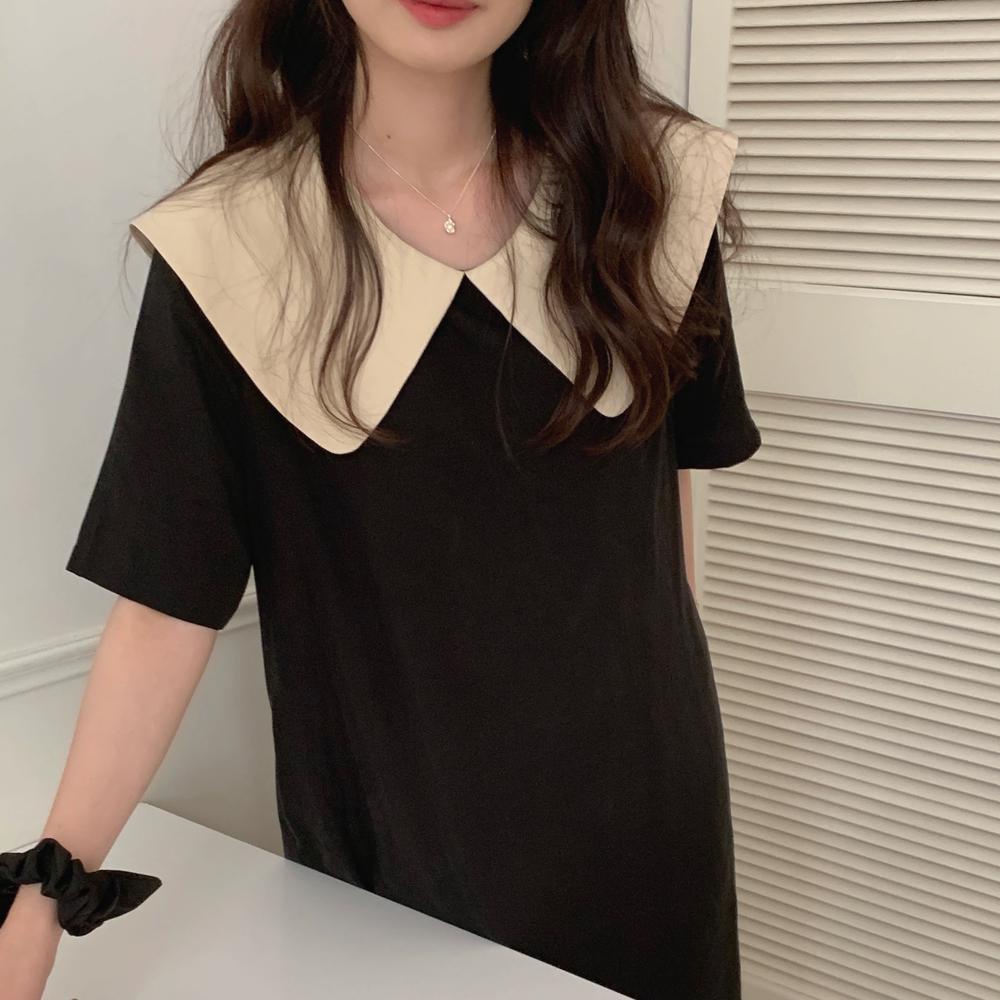 Đầm Ngắn Tay Hai Cách Mặc Trước Và Sau Lưng Thời Trang 50812