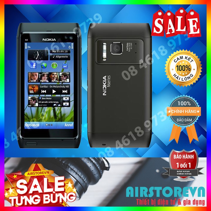 Điện thoại nokia N8 màu đen chính hãng tồn kho - kết nối được với wifi
