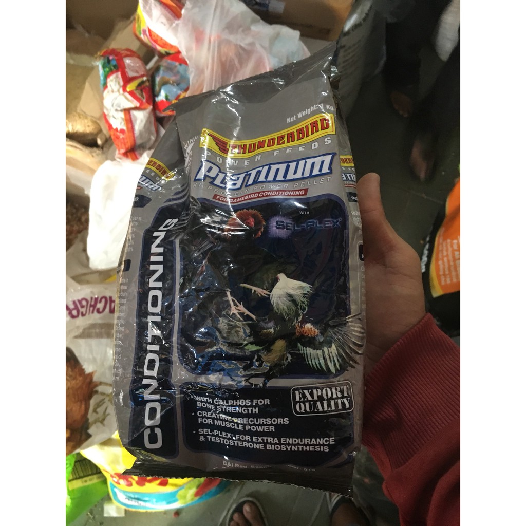 Cám Gà Platinum Phillipin Bao Màu Xám 1kg Thức Ăn Gà Đá