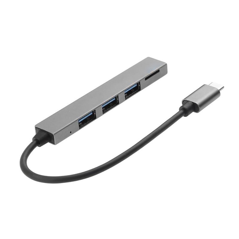 4 in 1 USB 3.1 Type-C to USB 3.0 TF Reader Slot Hub Adapter for MacBook Pro/Air