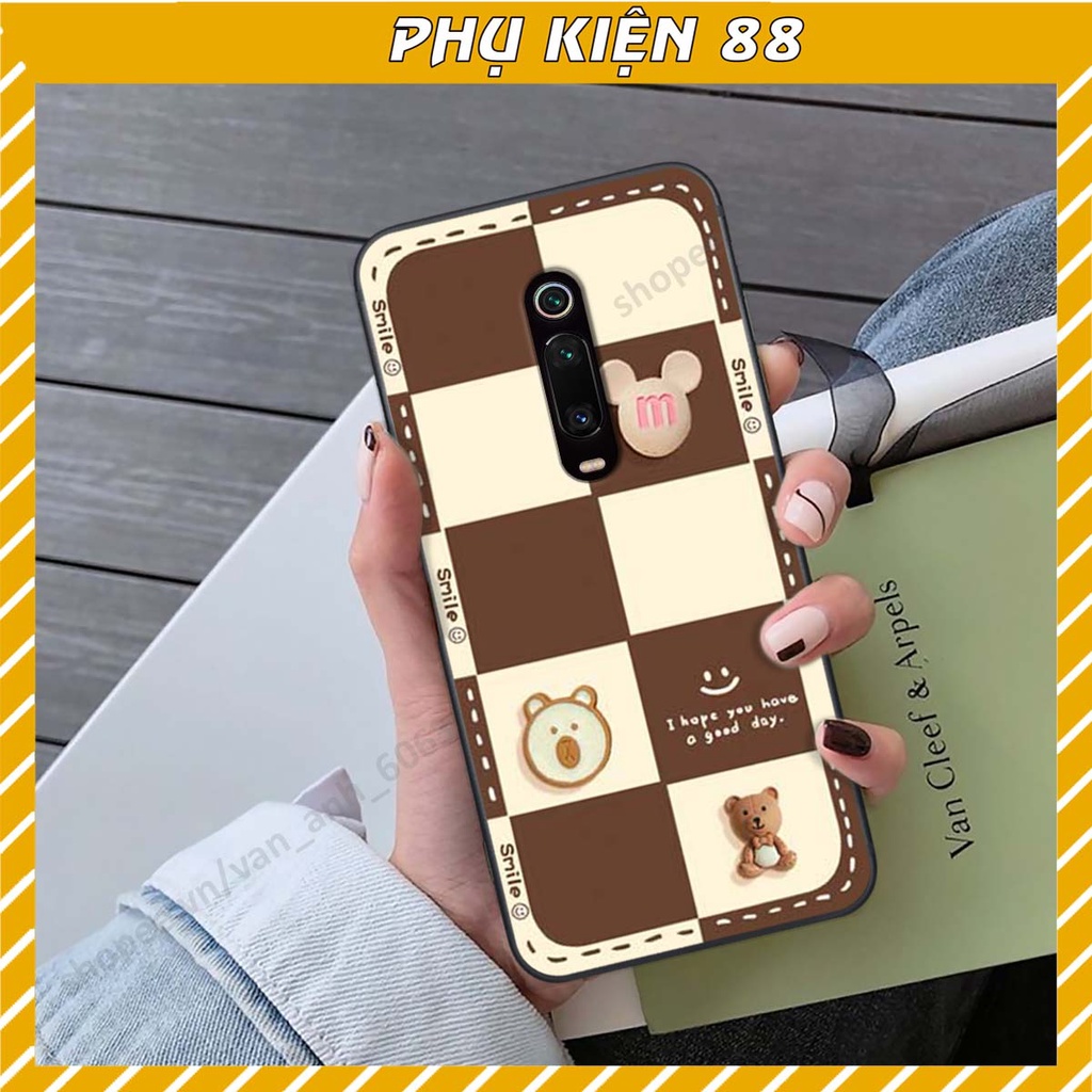 Ốp lưng Xiaomi Redmi K20 / MI 9T hình gấu, kẹo dễ thương cute