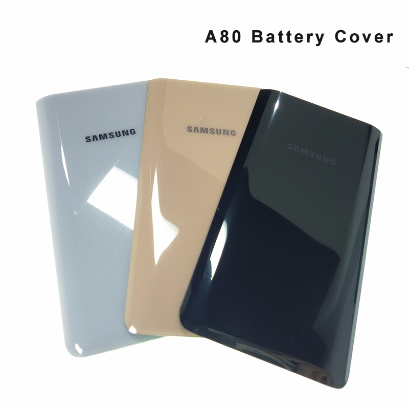 Ốp điện thoại Samsung Galaxy A80 A 80 Ốp điện thoại Pin Cửa Kính Phía Sau Vỏ Thay Thế Cho SAMSUNG Ga
