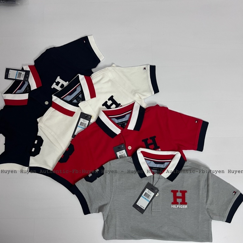 Áo Tommy matt polo  bé Trai