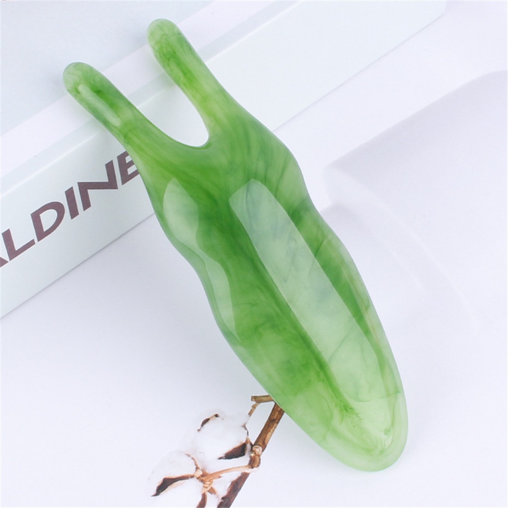 [Hàng mới về] Dụng cụ cạo gió mát xa mũi cầm tay bằng nhựa resin tự nhiên tiện dụng hangyu8866