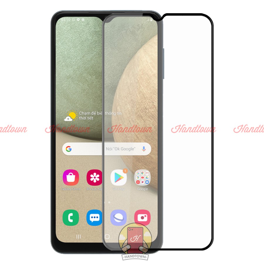 Kính Cường Lực Samsung Galaxy A12 Full Màn Đen Full Keo Không Chấm Li Ti Chống Va Đập Chống Trầy Xước Bảo Vệ Màn Hình
