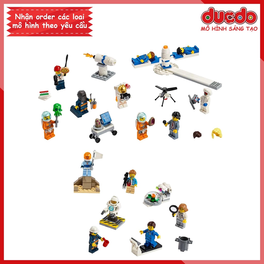 LRI 11384 Lắp ghép Đội nghiên cứu và phát triển vũ trụ - Đồ chơi Xếp hình Mô hình City 60230 BLA TANK