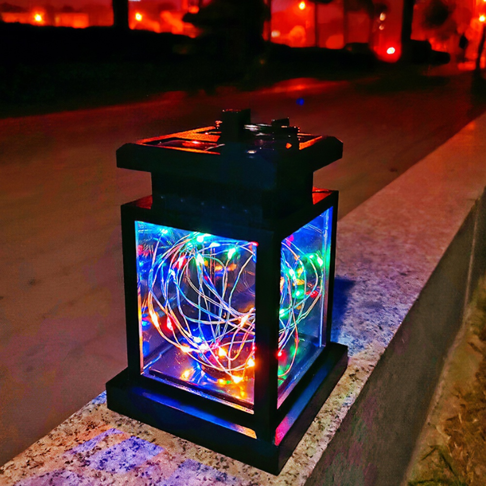 Đèn LED Năng Lượng Mặt Trời Chống Thấm Nước Hình Đèn Lồng Treo Trang Trí Sân Vườn/Vườn/Giáng Sinh