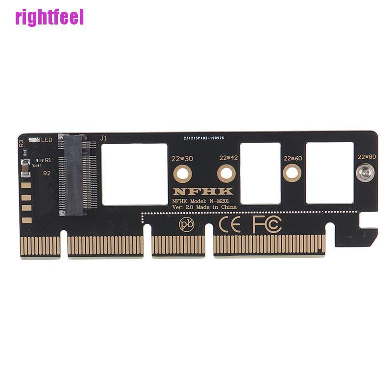 Rightfeel PCIe NVMe m.2 ngff ssd to pci-e pci express 3.0 x4 x8 x16 adapter card convert