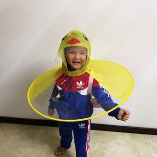 Áo mưa vịt con cho bé