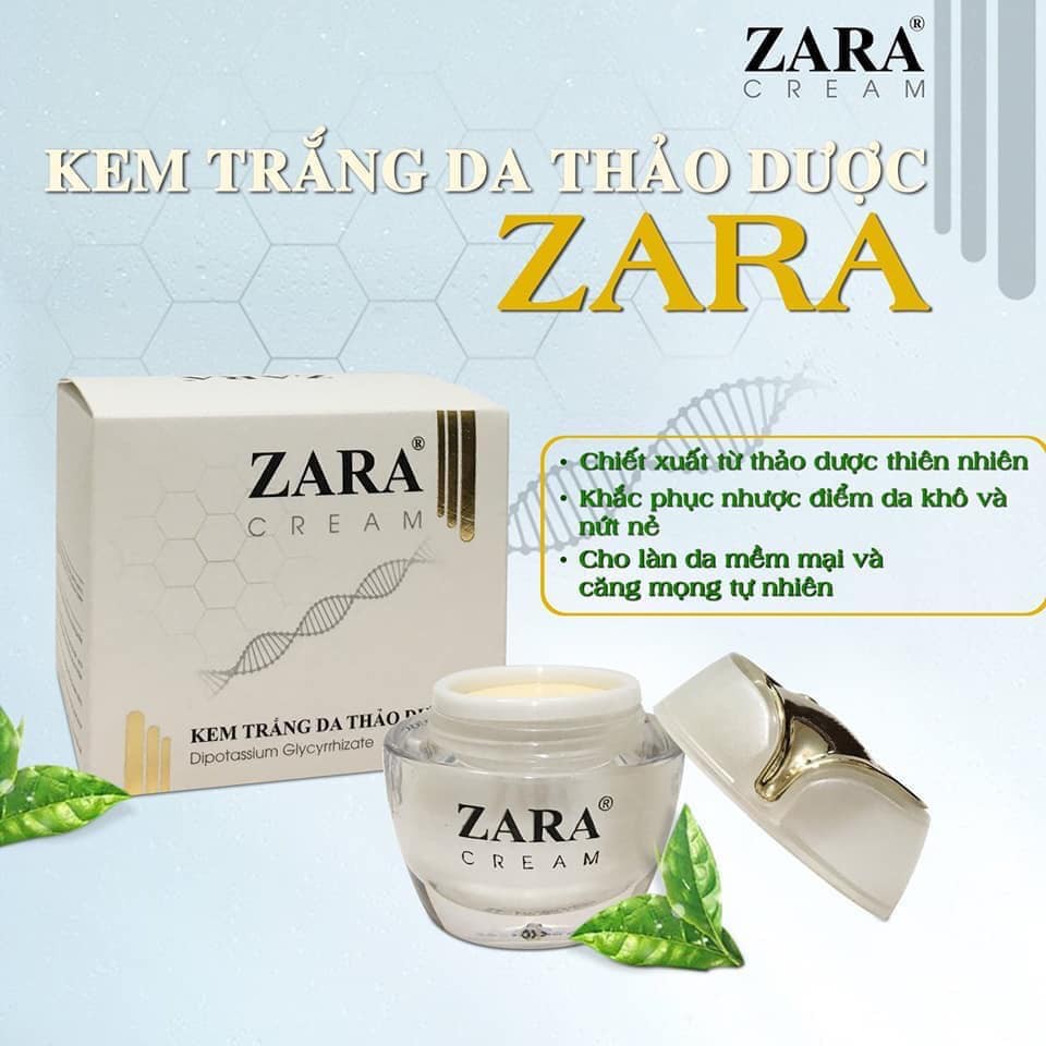 Kem dưỡng da thảo dược Zara dưỡng ẩm, bổ xung Collagen, giúp da trắng sáng tự nhiên 12g