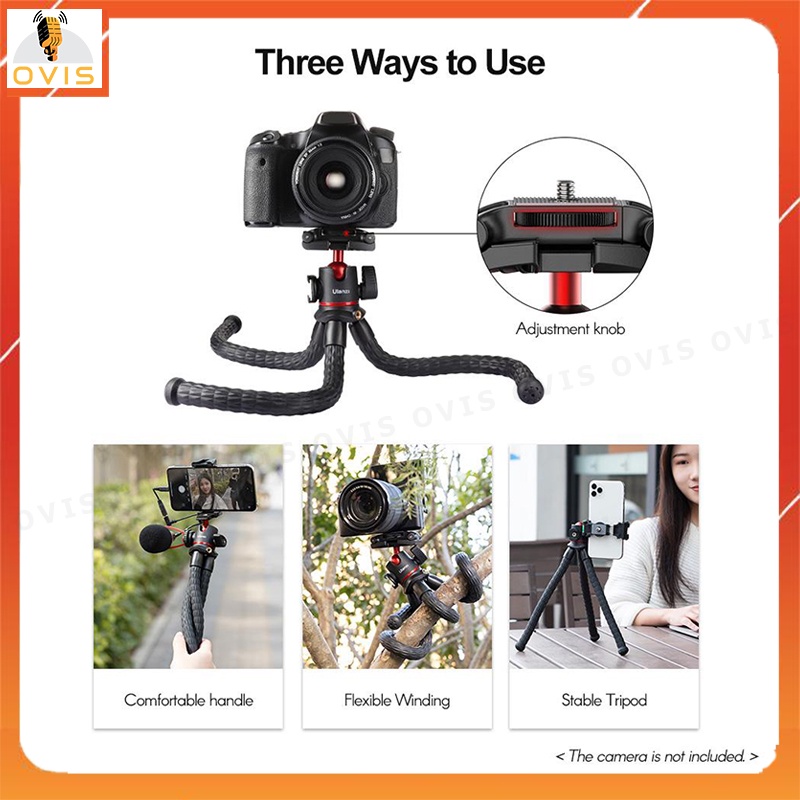 Ulanzi MT-33 - Tripod Bạch Tuộc Hỗ Trợ Thêm Nhiều Ngàm Cho Máy Ảnh, Điện Thoại