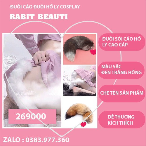 Đuôi Cáo Sói Hồ Ly Cosplay Hóa Trang Phối Nhiều Màu Sắc Lông Xù Mượt Mà Quyến Rũ | BigBuy360 - bigbuy360.vn
