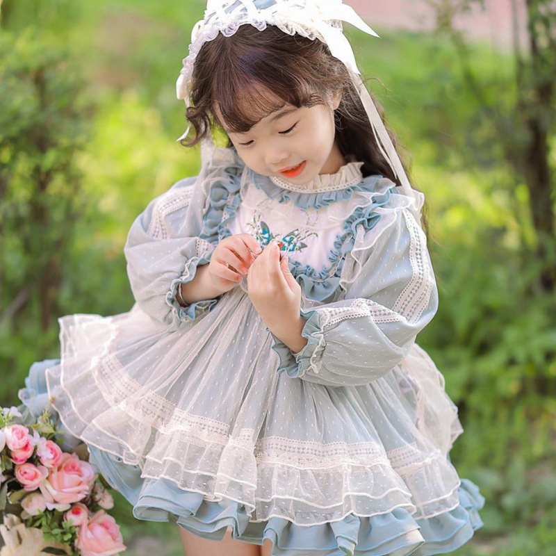 Đầm Công Chúa Lolita Thời Trang Mùa Thu Cho Bé Gái