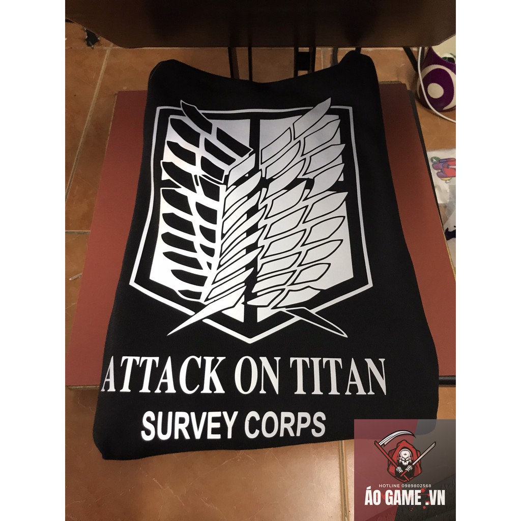 VIDEO + ẢNH THẬT ÁO KHOÁC HOODIE Attack on Titan phản quang cực hót | BigBuy360 - bigbuy360.vn