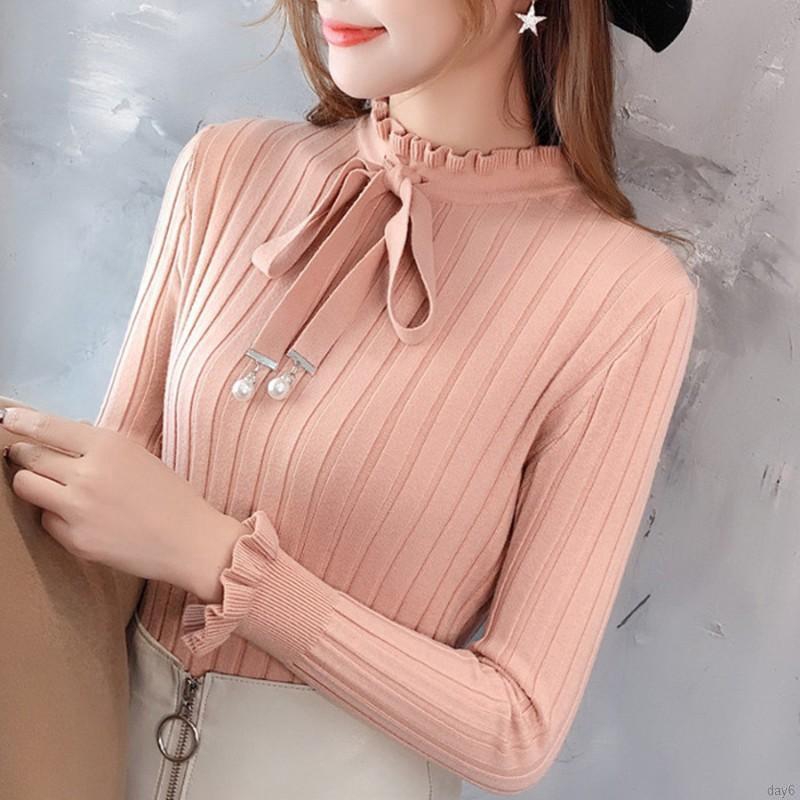 Áo thun Hàn Quốc dáng ôm màu trơn ngọt ngào cho nữ