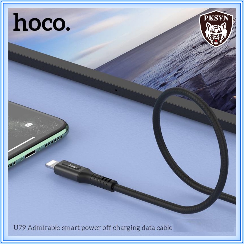 Cáp Sạc Nhanh Tự Ngắt Khi Pin Đầy Hoco U79 Công Suất 2.4a Dây Dài 1m Cho Ip6 Plus 6s Plus 7 Plus 8 Plus Xs Max - hoco.