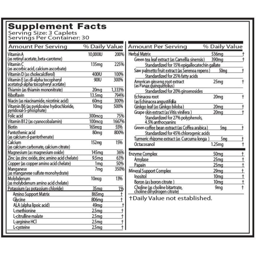 Viên uống MuscleTech Platinum Multivitamin (90 viên) nhập khẩu Mỹ - Gymstore tăng cường sức khỏe toàn diện