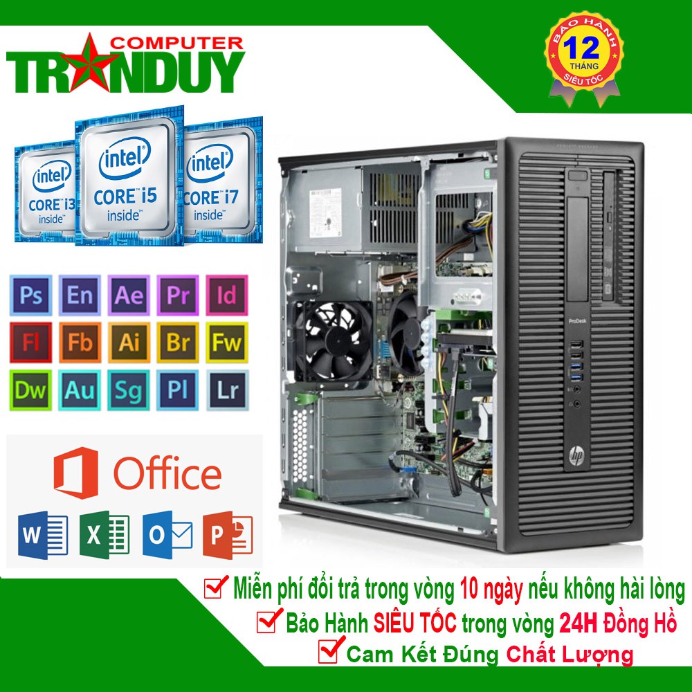 Thanh Lý Văn Phòng 100 Thùng CPU Máy Bộ HP Cấu Hình Cao Core I3/I5/I7 Giá Cực rẻ