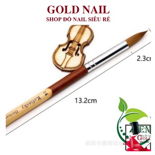 Cọ đắp bột, bút đắp móng lông chồn kolinsky usa cao cấp, size 12,14,16,18