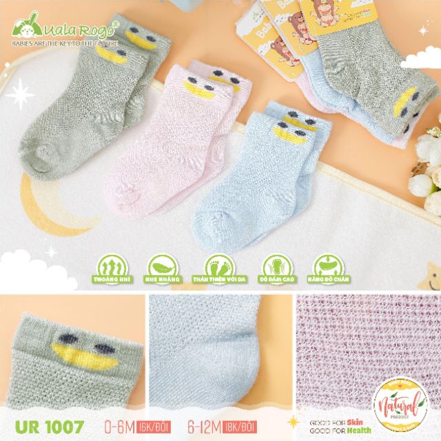 Vớ/tất lưới Uala&rogo cho bé 0-6M,6-12M ( mẫu ngẫu nhiên)