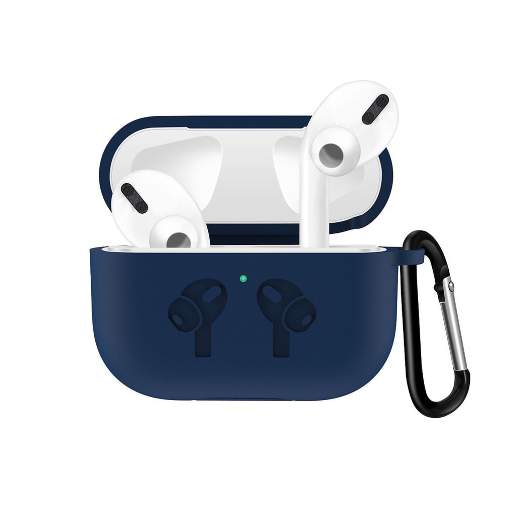 Hộp Bảo Vệ Silicone Cho Airpod Pro Kèm Móc Chống Rớt