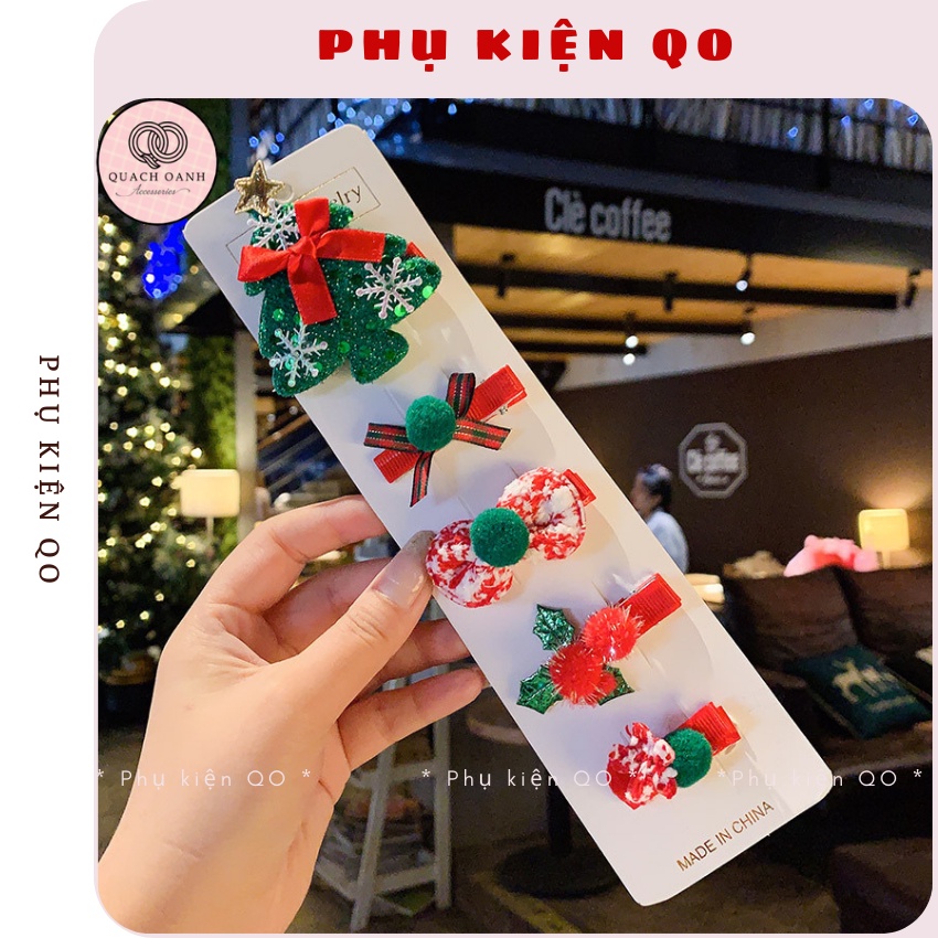 Set 10 kẹp mái Noel dễ thương cho bạn gái - KEP08